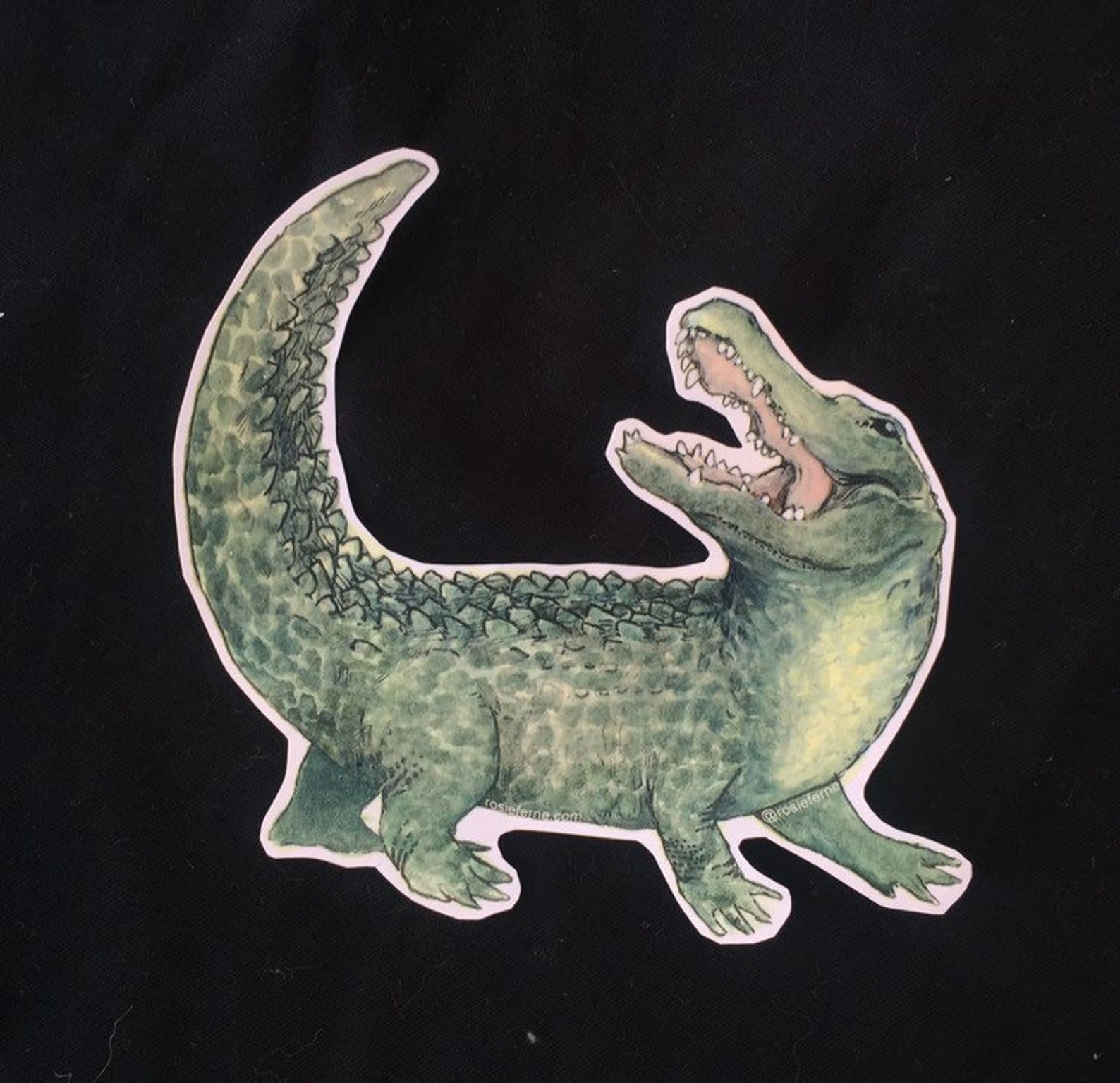 Alligator Sticker Handmade Vinyl Sticker Laptop Sticker Etsy