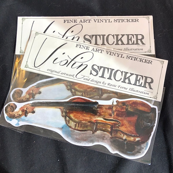 Violin Decal Etsy