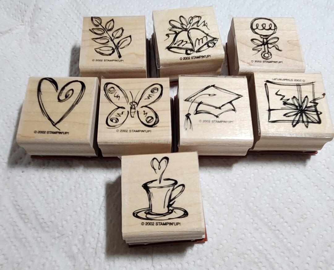 Stampin up Stamp Set / Retired Stampin up / 2002 Stampin up / Wood ...