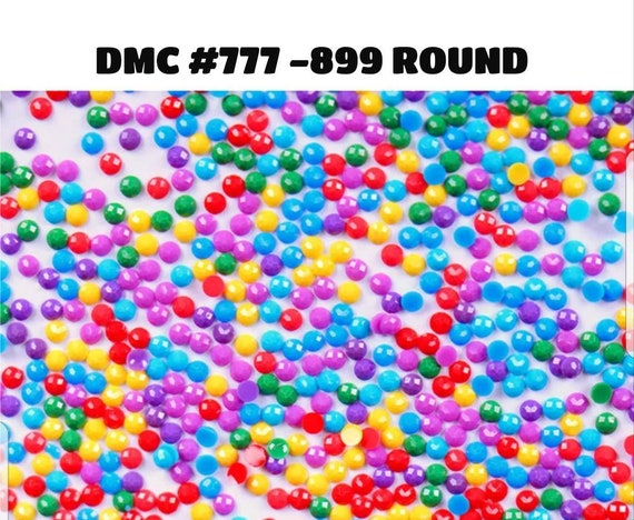 Diamond Painting Drills ROUND / DMC Colors 777-899 / Diamond Painting  Accessories / Diamond Painting Beads / Diamond Painting USA Shipper 