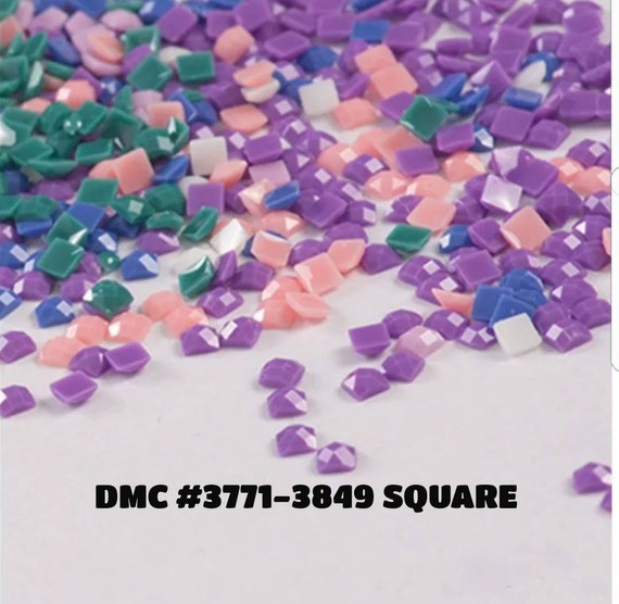 Diamond Painting Drills SQUARE / DMC Colors 3771-3849 / Diamond Painting  Accessories / Diamond Painting Beads / USA Shipper 