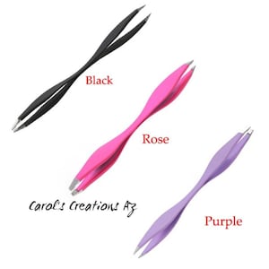 Metal Tweezers / Stainless Steel Tweezers / Diamond Painting Supplies / Diamond Painting Accessories / Dual Sided Tweezers