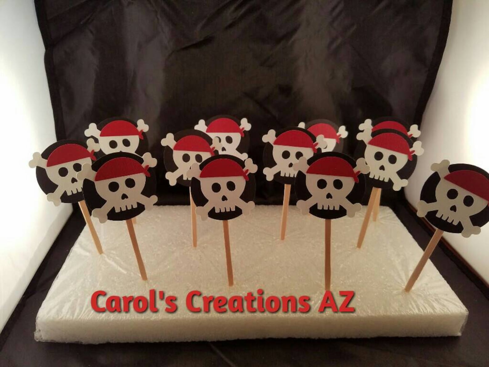 12 Pirate Cupcake Toppers / Pirate Party / Pirate Celebration Etsy