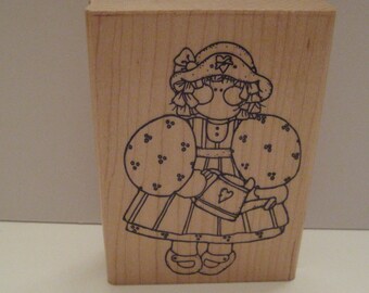 D.O.T.S Rubber Stamp / Rubber Stamps / D O T S Rubber Stamp / Country Girl Rubber Stamp / Craft Supplies / Scrapbooking / Card Making