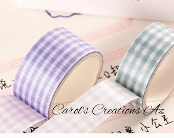 Washi Tape / Crafting Tape / Decorative Tape / Scrapbooking Supply / Journaling Tape / Vintage Plaid Washi Tape