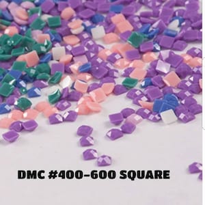 Diamond Painting Drills SQUARE / DMC Colors 400-600 / Diamond Painting Accessories  / Diamond Painting  Beads / Diamond Painting USA Shipper