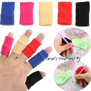Finger Protection / 2 Finger Sleeves / Diamond Painting Accessories / Diamond Painting Supplies / Finger Comfort Sleeve
