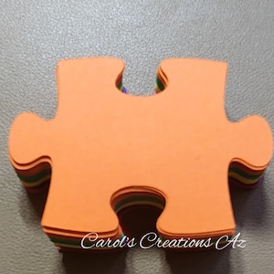 Puzzle Shape Die Cuts/ 40 Puzzle Pieces Die Cut / Autism Awareness / Puzzle Confetti / Card Making / Scrapbooking