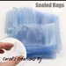Diamond Painting Accessories / Small Ziplock Plastic Bags / 10 Transparent   Bags / Reusable Plastic Clear Storage /  Thick Ziplock Bags 