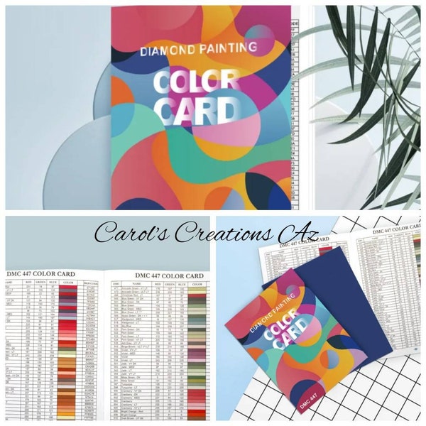 DMC Color Guide Booklet / 447 DMC Color Chart / Diamond Painting Color Guide Booklet / Diamond Painting Color Card