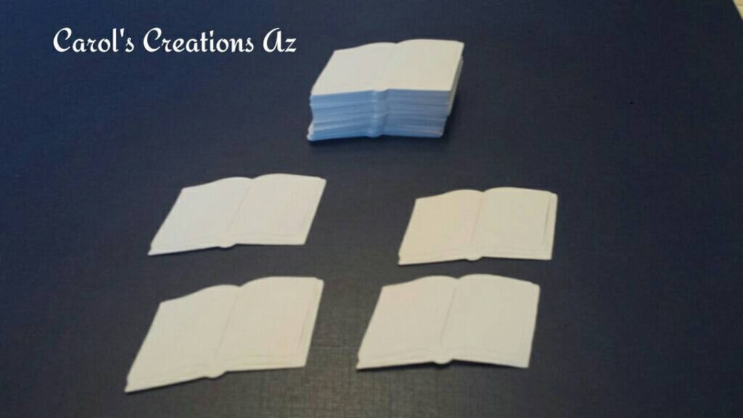 50 Open Book Chunky Confetti / Open Book Die Cut / Bible Die Cut