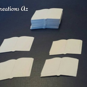 50 Open Book Chunky Confetti / Open Book Die Cut / Bible Die Cut / Bible Confetti / ANY COLOR