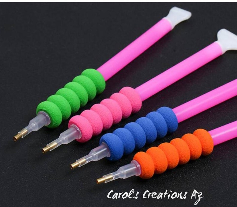 Diamond Painting Accessories / 3 Pencil Grips / Foam Pencil Etsy
