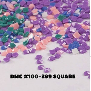 Diamond Painting Drills SQUARE / DMC Colors 100-399 / Diamond Painting Accessories  / Diamond Painting  Beads / Diamond Painting USA Shipper