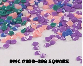 Diamond Painting Drills SQUARE / DMC Colors 100-399 / Diamond Painting Accessories  / Diamond Painting  Beads / Diamond Painting USA Shipper