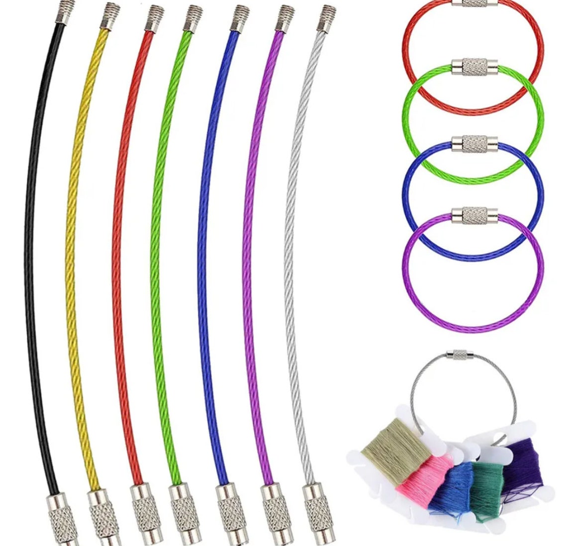 Metal Rings / Floss Organizer / Set of 5 Floss Ring Organizers/ Needle ...