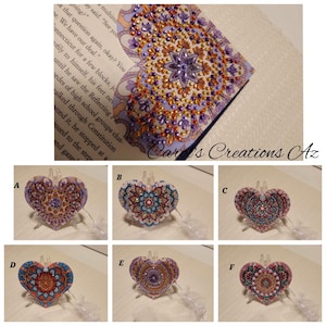 Bookmark / Dazzling Bookmark / Bedazzled Bookmark /Jeweled Bookmark / Valentines Gift / Mothers Day Gift / Heart Bookmark / Crystal Bookmark