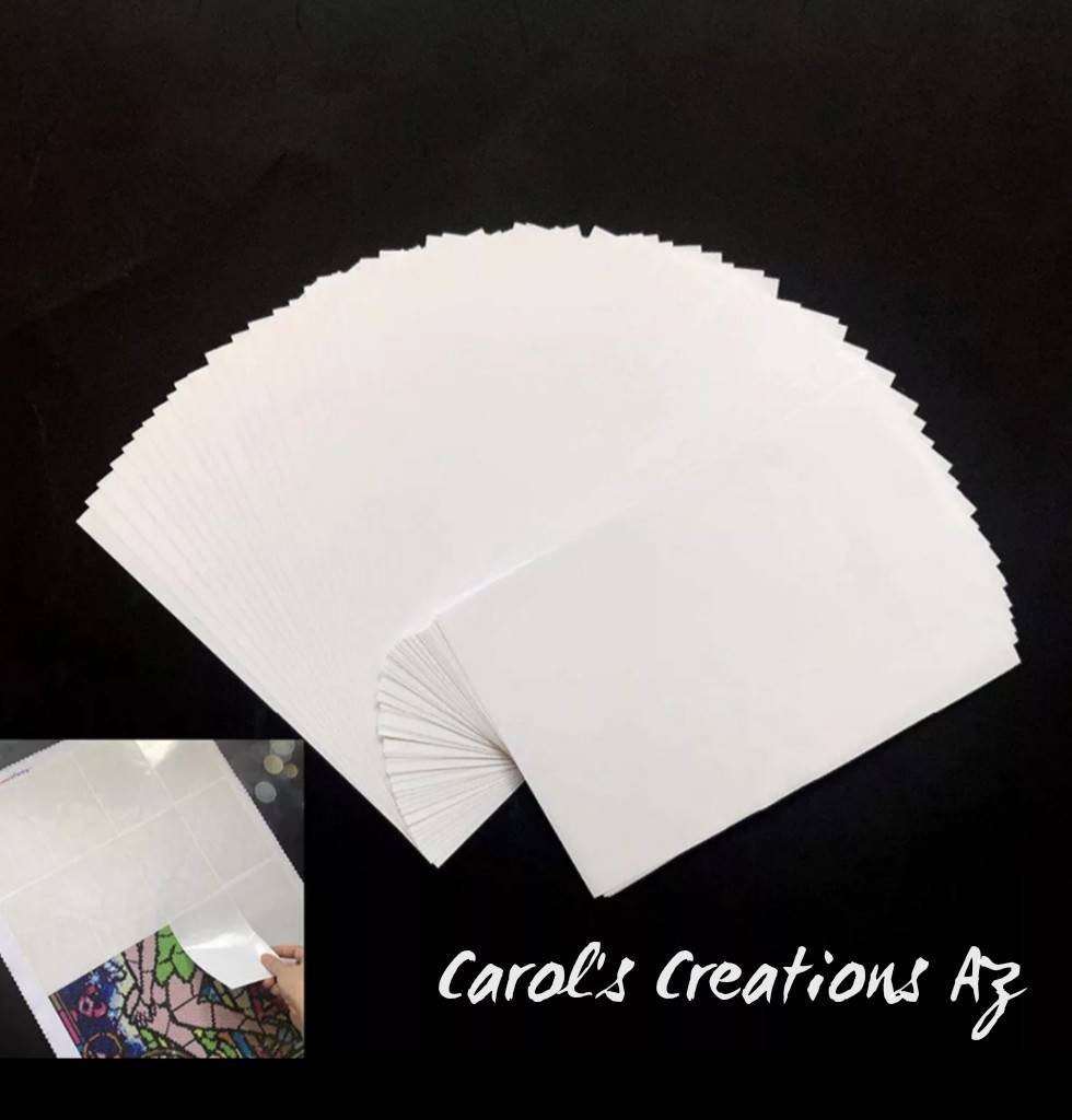 100PCS Diamond Painting Release Paper Double-Sided Release Paper Non-Stick  Diamond Painting Cover Paper for 5D Diamond Embroidery Accessories, 15 x 10