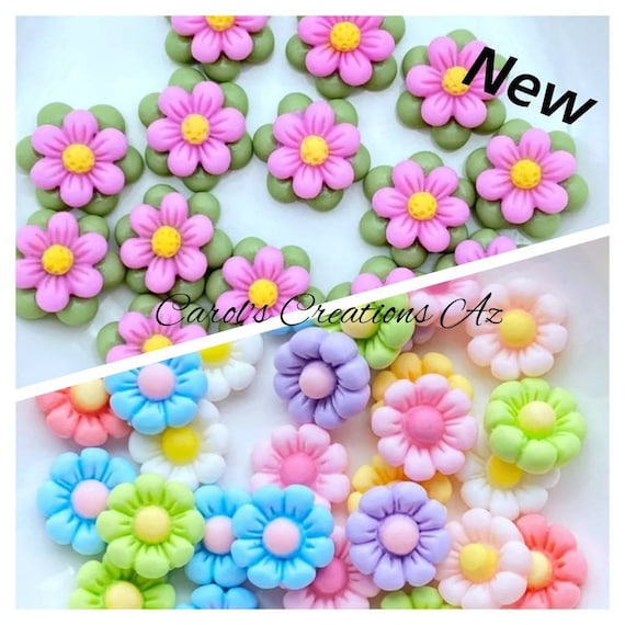 Scrapbook Supplies / Mini Resin Flowers / Flower Decor / Scrapbook  Accessories 