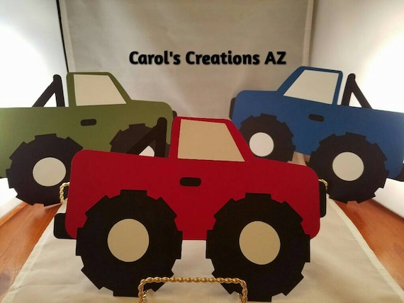 Extra Large Monster Truck 10 1 2 Wide Trucks Extra Etsy