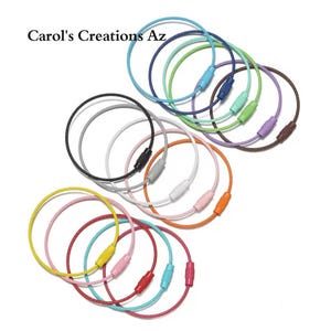 Metal rings / Floss Organizer / Set of 5 Floss Ring Organizers/ Needle Craft Accessories