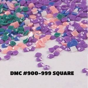 Diamond Painting Drills SQUARE / DMC Colors 900-999 / Diamond Painting Accessories  / Diamond Painting  Beads / Diamond Painting USA Shipper