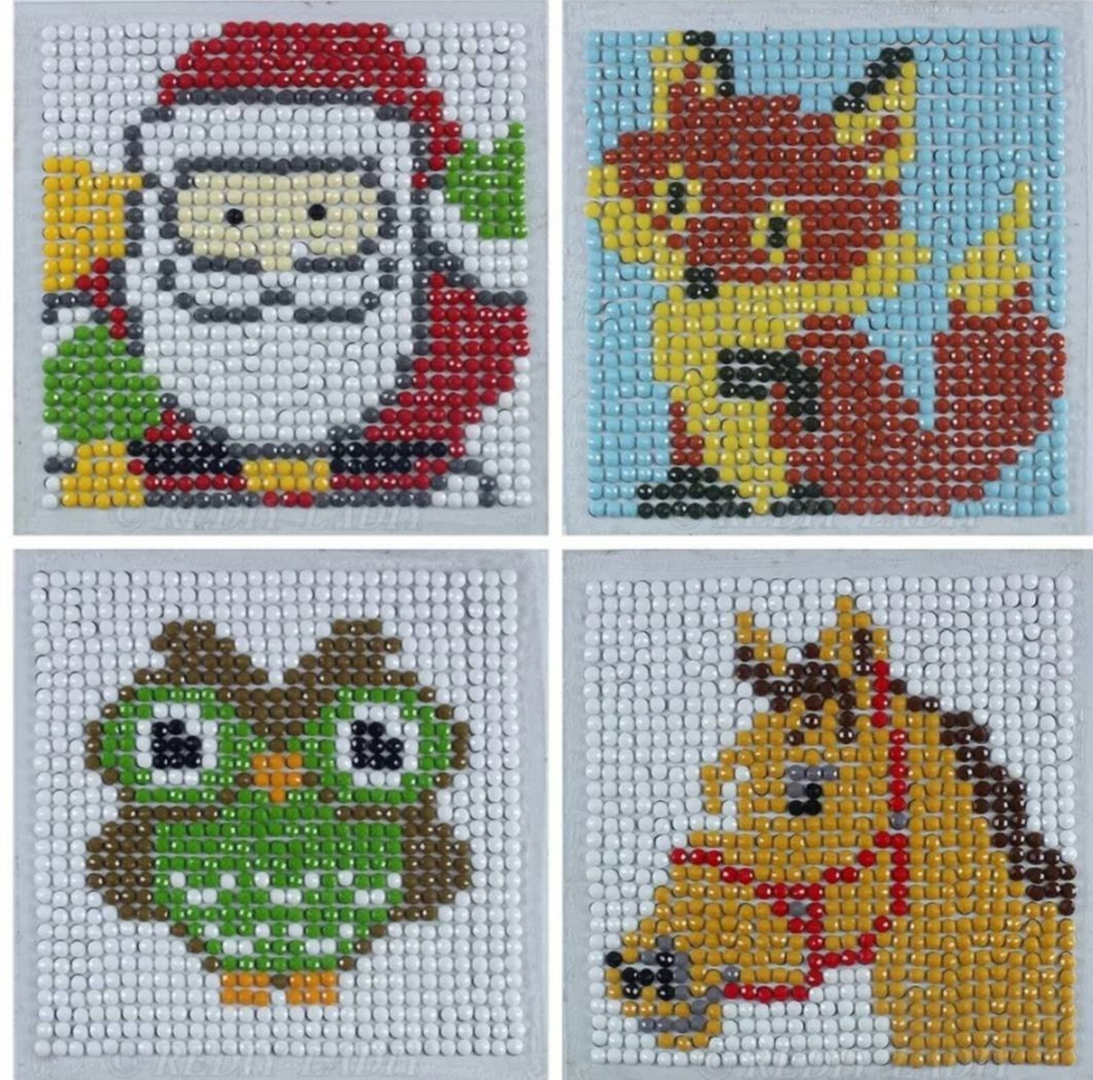 5 Pc Round Blank Diamond Painting Canvas Sticker / 3 1/2 X 3 Etsy