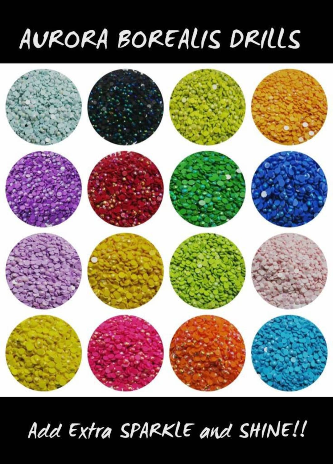 AURORA BOREALIS Round Diamond Painting Drills / Special Drills Etsy