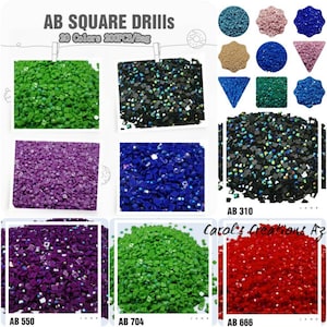 AURORA BOREALIS Square Diamond Painting Drills / Special Drills / Diamond Painting Accessories / AB Drills