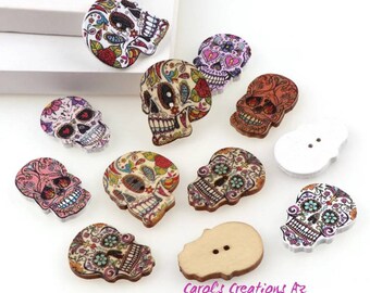 Skull Button Cover Minder / Diamond Painting Cover Minder / Diamond Painting Accessory / Skull Needle Minders /Day of the Dead Cover Minders