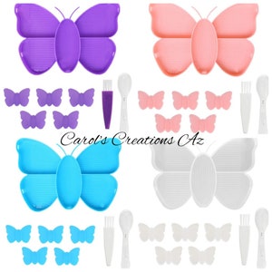 Butterfly Diamond Painting Tray / 5 Section Tray / Diamond Painting Accessories / Large Diamond Painting Tray / Butterfly Palette Tray