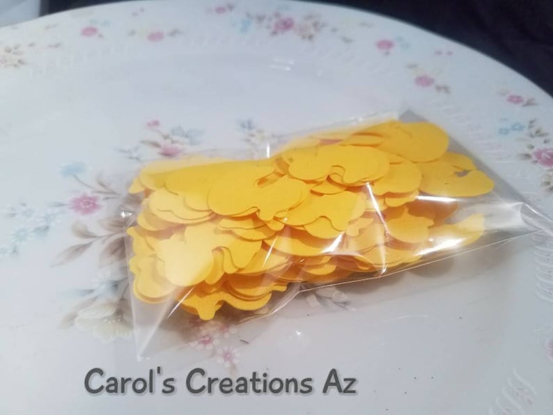 Duck Confetti 150 Rubber Duck Confetti Baby Shower Confetti Yellow Duck Confetti Baby Confetti Baby Duck Confetti ANY COLOR S