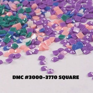 Diamond Painting Drills SQUARE / DMC Colors 3000-3770 / Diamond Painting Accessories  / Diamond Painting  Beads / USA Shipper