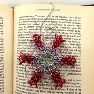 Pink Ombre Chainmaille Snowflake Ornament / Chainmail Christmas ...