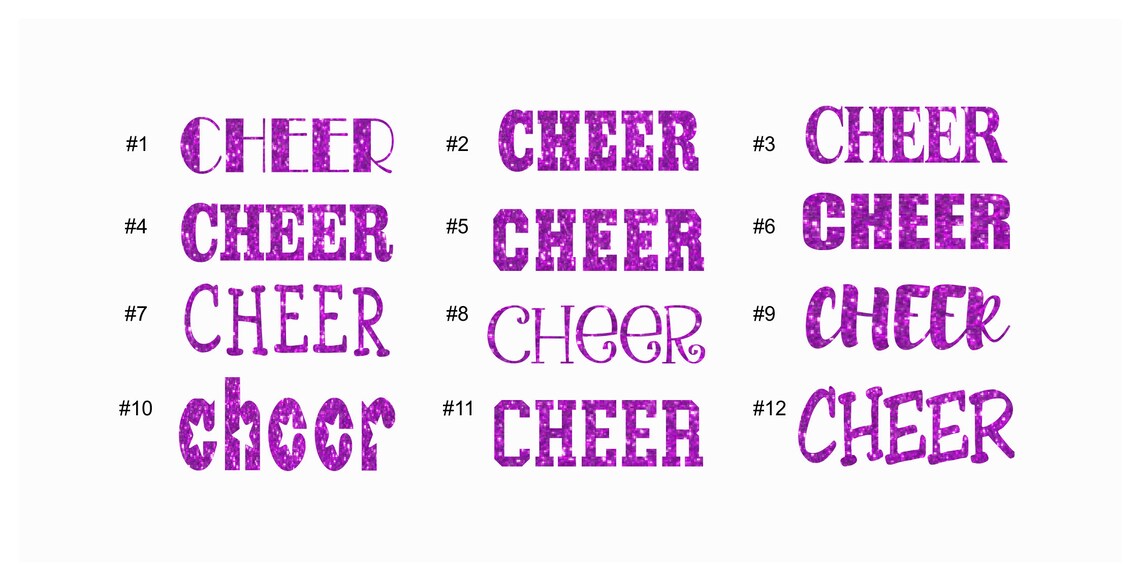 Custom Cheer Name Team Glitter Iron on Heat Transfer Vinyl Etsy