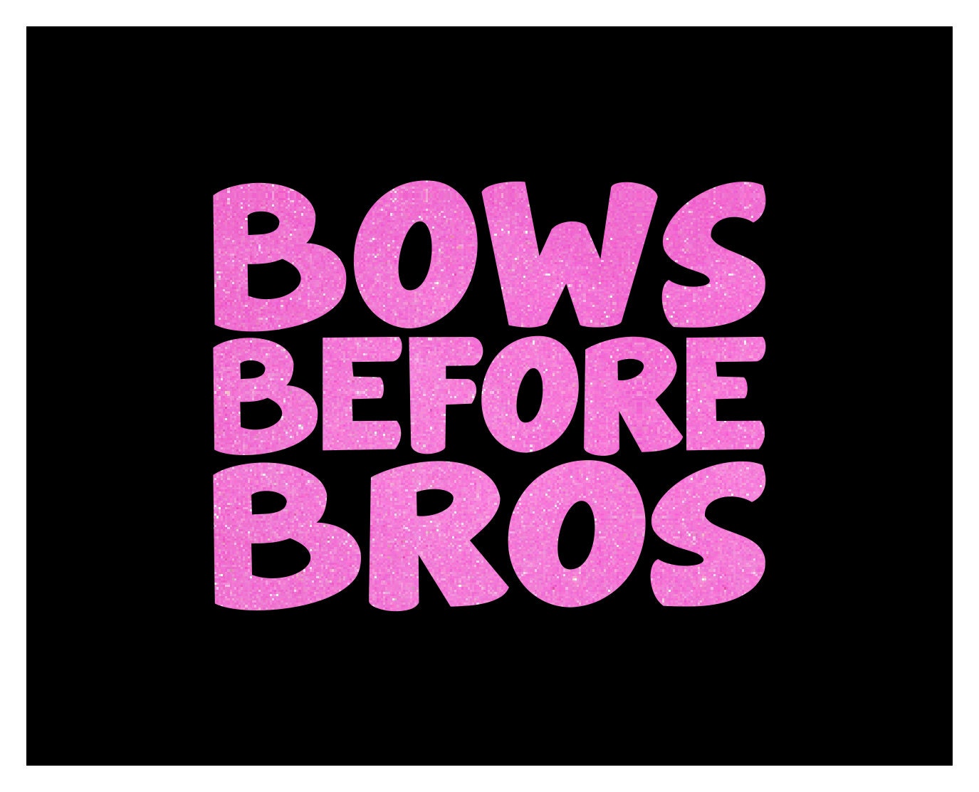 Bows Before Bros Hair Bow Glitter Heat Transfer Vinyl Iron On | Etsy
