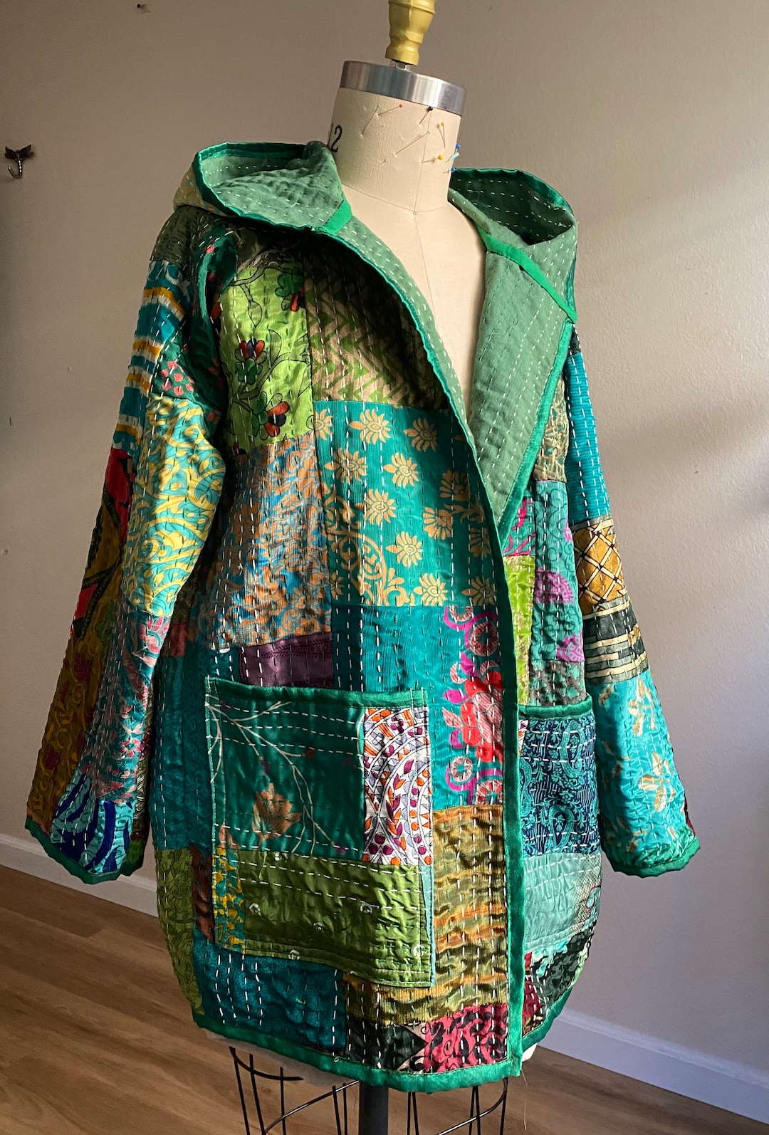 Quilter's Quilt Coat PDF PATTERN ONLY, Quilt Jacket. Sizes Quilter's Quilt Coat PDF PATTERN ONLY, Quilt Jacket. Sizes