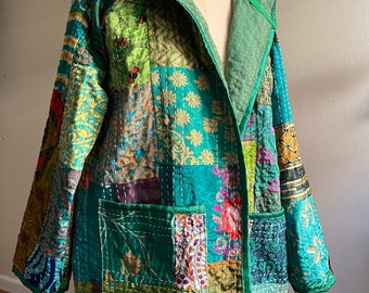 Quilter's Quilt Coat PDF PATTERN ONLY, Quilt Jacket, Now in 5 Sizes! Upcycle, Gender Neutral