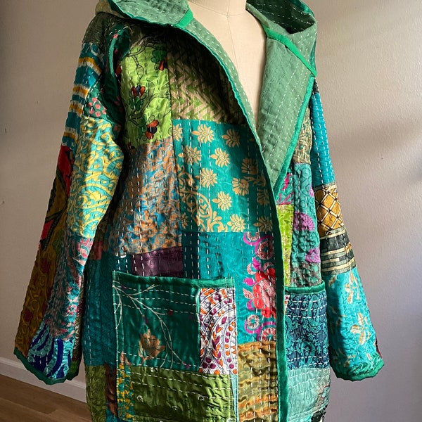 PDF-patroon quiltjas, geüpcycled jack, maten XS-XXL
