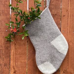 Knitted and Felted Christmas Stocking PDF PATTERN