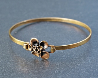 HANNU IKONEN Reindeer Moss Bronze Armreif - Armkette aus Bronze Renmoosblüte - Bracelet Bangle - finnisch Finland