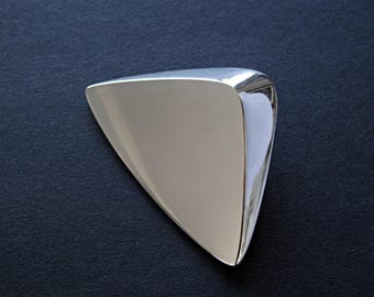 HANS HANSEN Silver Brooch #116 - Danish Modernist Silver Brooch Designed by Bent Gabrielsen for Hans Hansen of Denmark