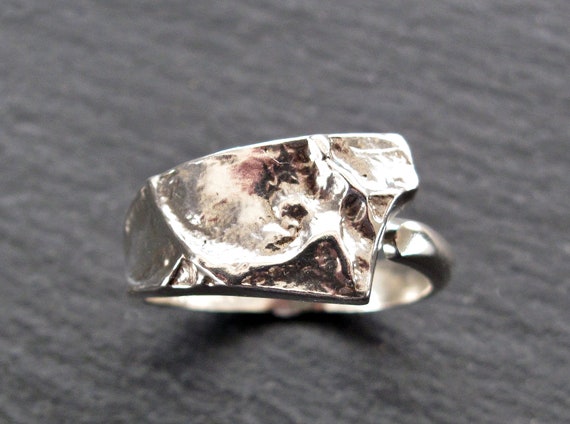 60s 北欧 スウェーデン製 モダニストデザインリング シルバー925