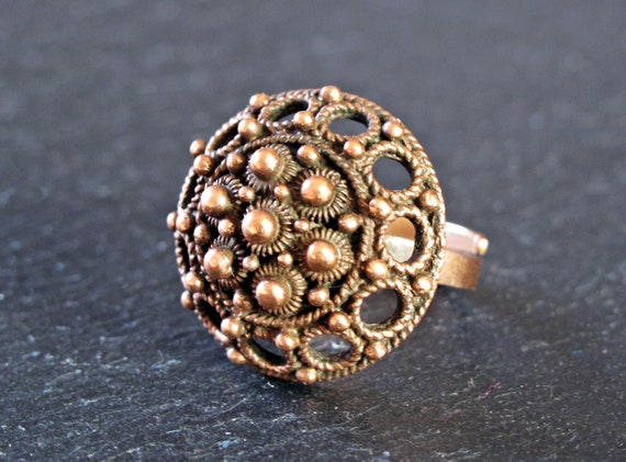 KNUT PAULSEN Bronze Ring - Bronze Ring by Knut Paulsen of Norway