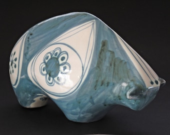 DAVID SHARP Scharfe Keramik Stier Figur