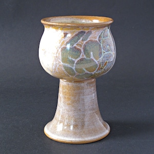 DIANA WORTHY Goblet for Crich Pottery - Crich Pottery White Wine Goblet by Diana Worthy