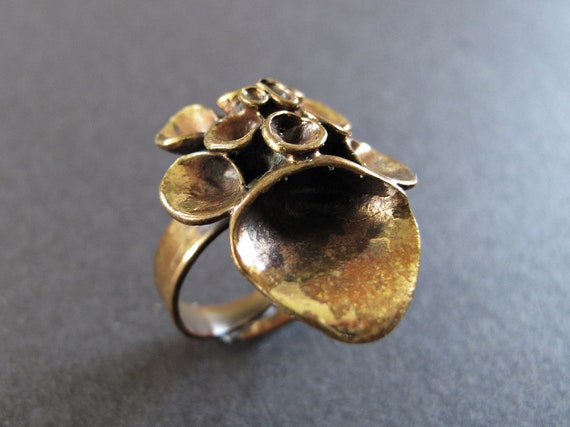 HANNU IKONEN Reindeer Moss Ring – Bronze Renmoosb… - image 1