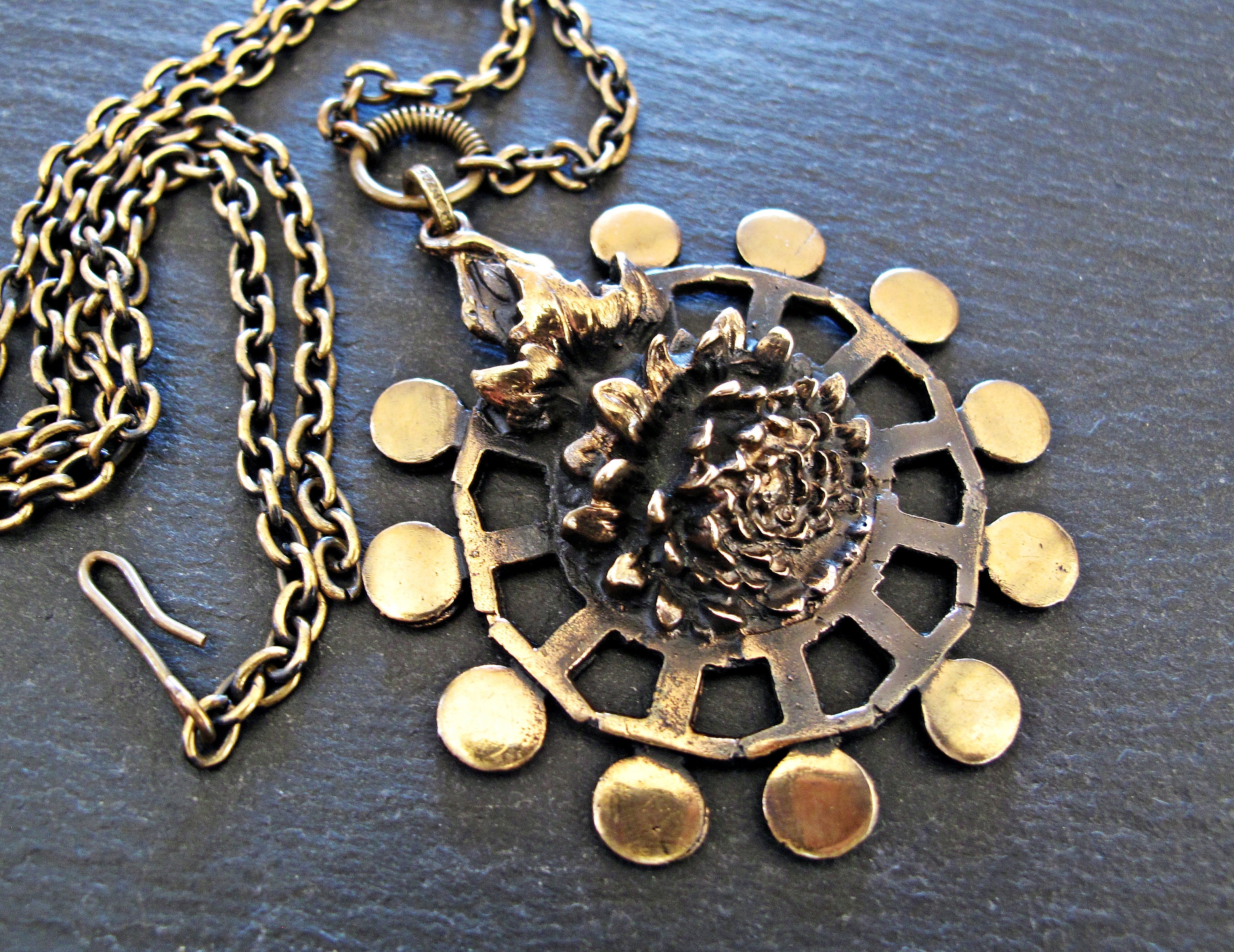 PENTTI SARPANEVA  Bronze Pendant – Pentti Sarpaneva Brutalist Bronze Pendant  - Finnish Finland Design