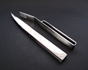 HACKMAN Steak Cutlery designed by HARRI KOSKINEN - Stainless Steel Steak Cutlery by Hackman for Iitala, Finland