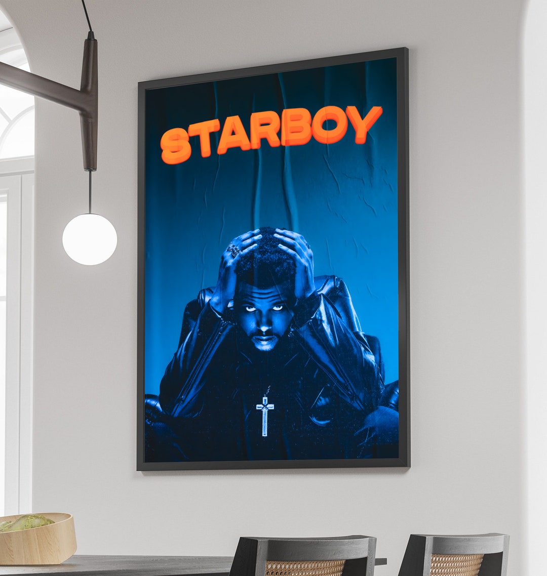 Retro the Weeknd Star Boy Poster Star Boy Minilist Posterthe - Etsy